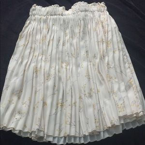 FRNCH Floral Pleated Skirt